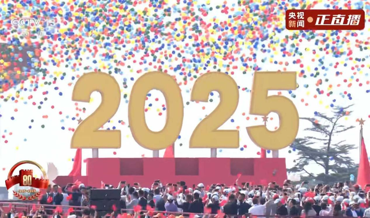 3 সেপ্টেম্বর, 2025, চীনের সামরিক প্যারেড, ল্যাটেক্স বেলুন রিলিজ