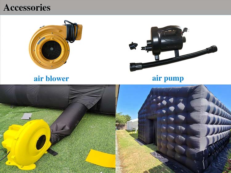 portable night club tent accessories