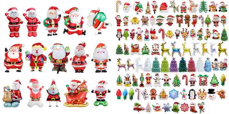 Christmas decoration balloons