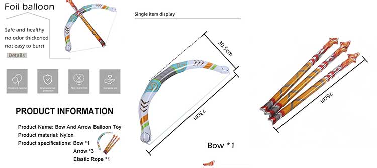 inflatable bow and arrow toy set