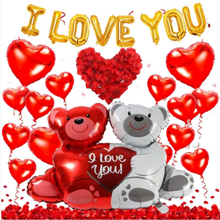 ভ্যালেন্টাইন্স ডে ফয়েল বেলুন